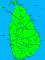 Map of Sri Lanka