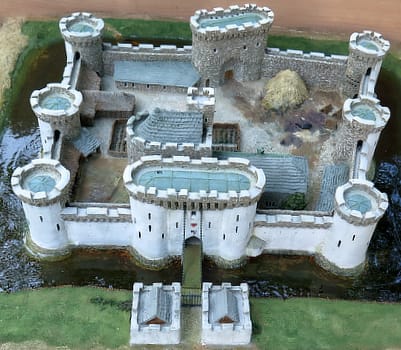 Photo: Model of 1380 Hemyock Castle